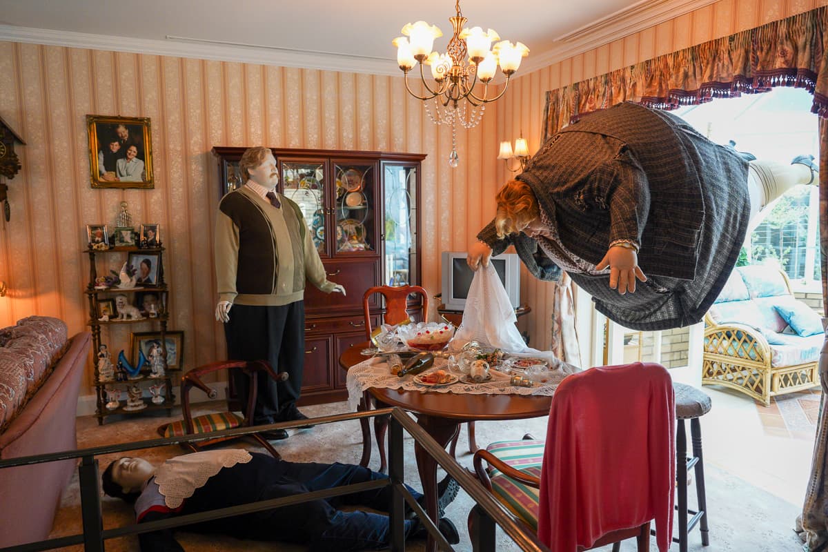 Dursley house interior at Tokyo Harry Potter Studio