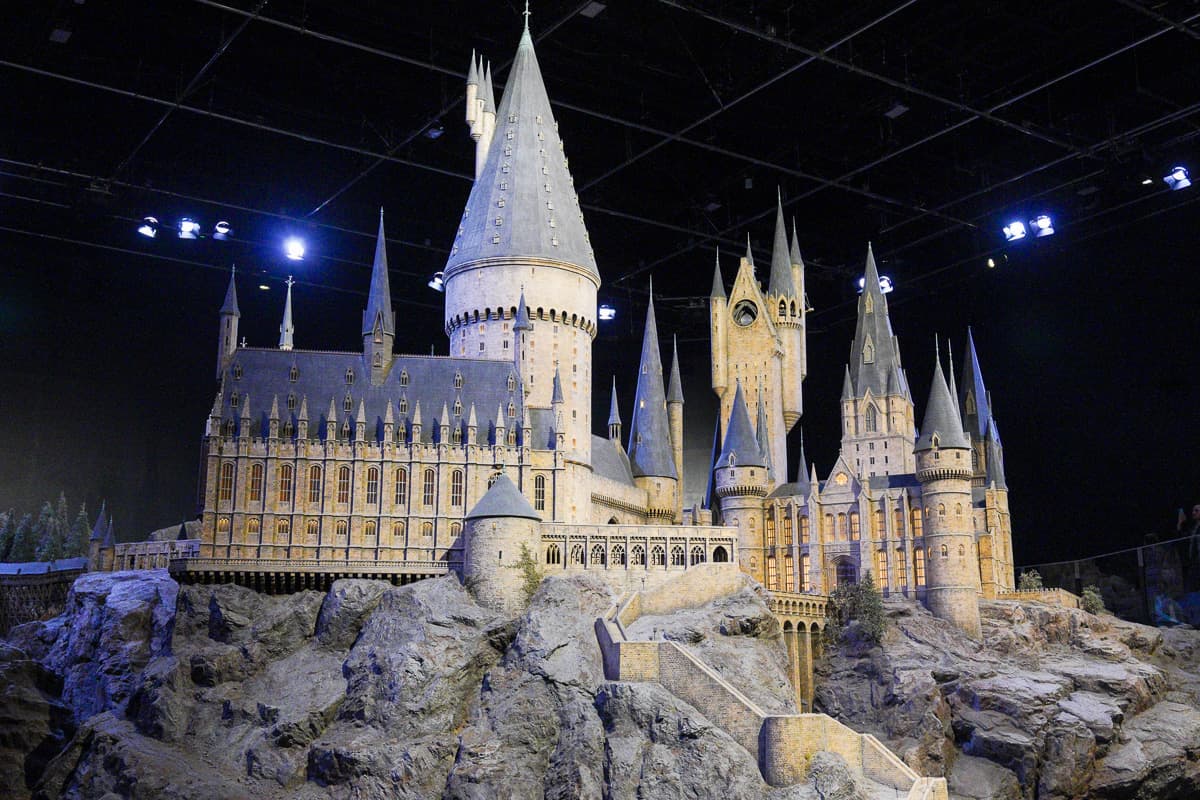 Hogwarts Castle miniature model at Tokyo Harry Potter Studio